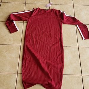 Womens maternity boohoo longleeeve tshirt dress